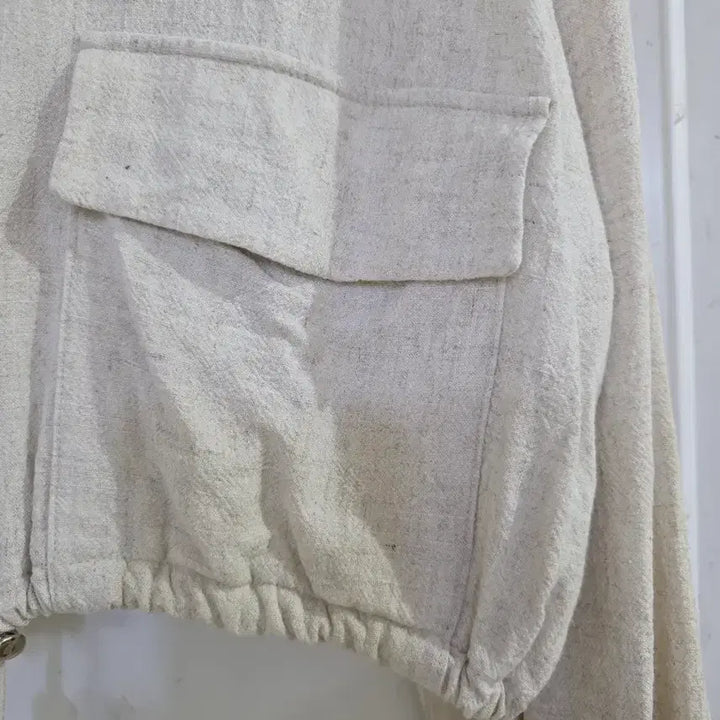 [BUNJANG] Linen Crop Span Jacket / 봄 여름  마  린넨  고급스러운 크롭 스판 자켓   깨끗해요