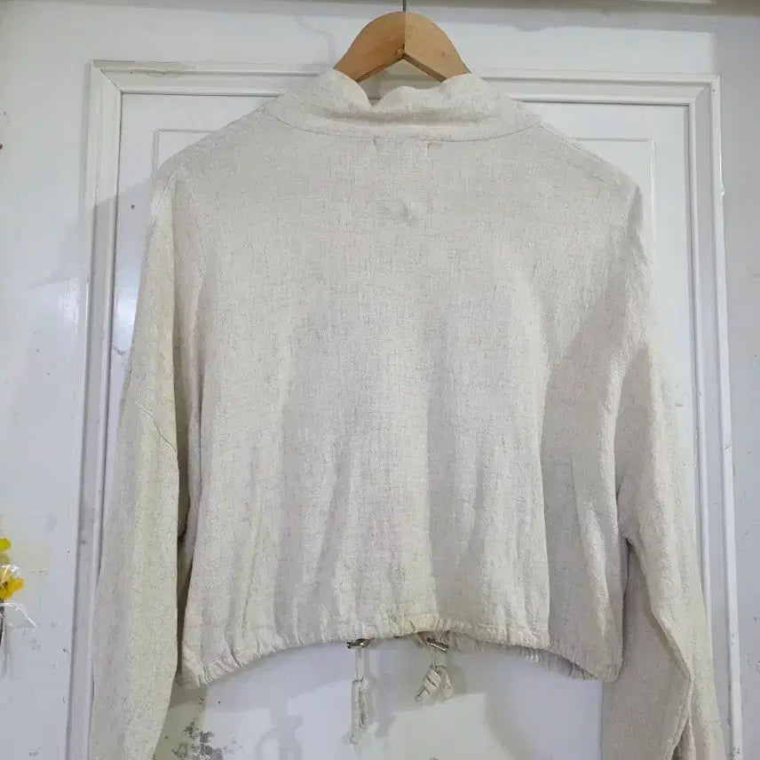 [BUNJANG] Linen Crop Span Jacket / 봄 여름  마  린넨  고급스러운 크롭 스판 자켓   깨끗해요