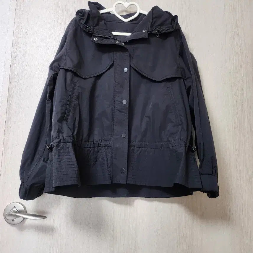 [BUNJANG] Egoist Black Hooded Jumper / 에고이스트 블랙 점퍼  /  바스락 블랙후드점퍼