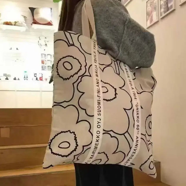 [BUNJANG] Marimekko Unikko 60th Anniversary Tote Bag / 마리메꼬 우니꼬 토트백가방