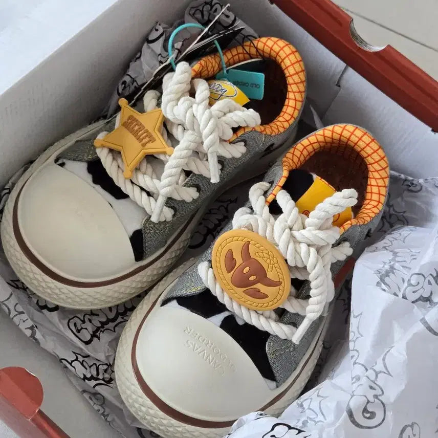 [BUNJANG] Old Order Toy Story Woody Denim Sneakers / 올드오더 토이스토리 우디 데님 스니커즈 운동화