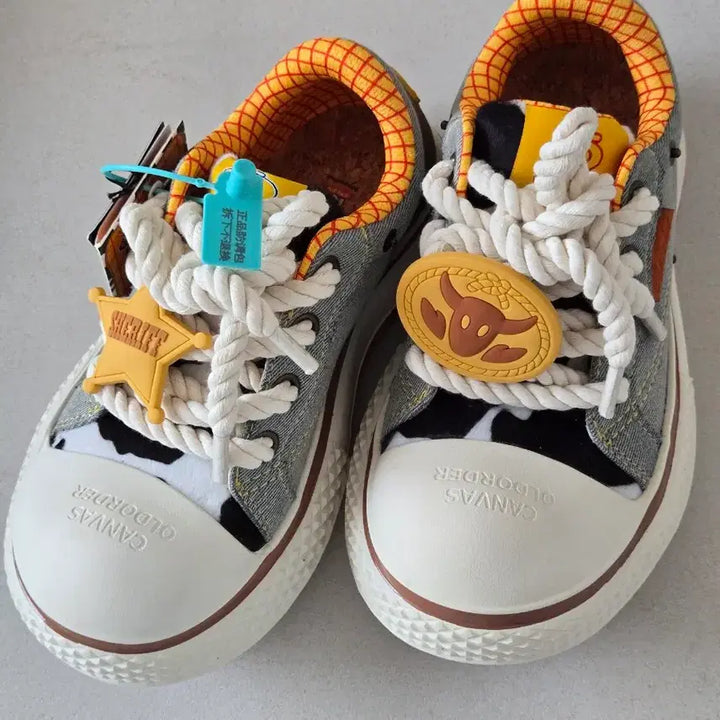 [BUNJANG] Old Order Toy Story Woody Denim Sneakers / 올드오더 토이스토리 우디 데님 스니커즈 운동화