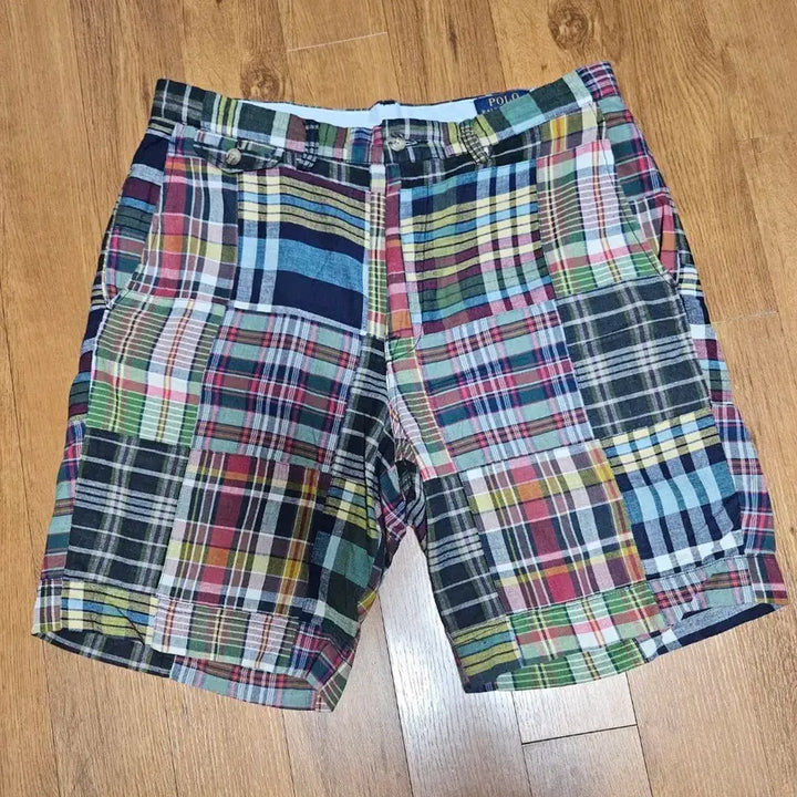 [BUNJANG] Polo Ralph Lauren Madras Patchwork Shorts Size 32 / [32사이즈] 폴로 랄프로렌 마드라스 패치워크 반바지