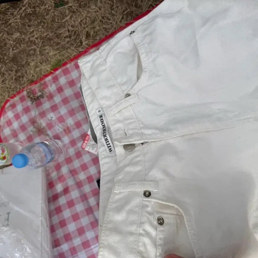 [BUNJANG] We Are Some White Cotton Pants / (택포) 위아썸 흰색바지