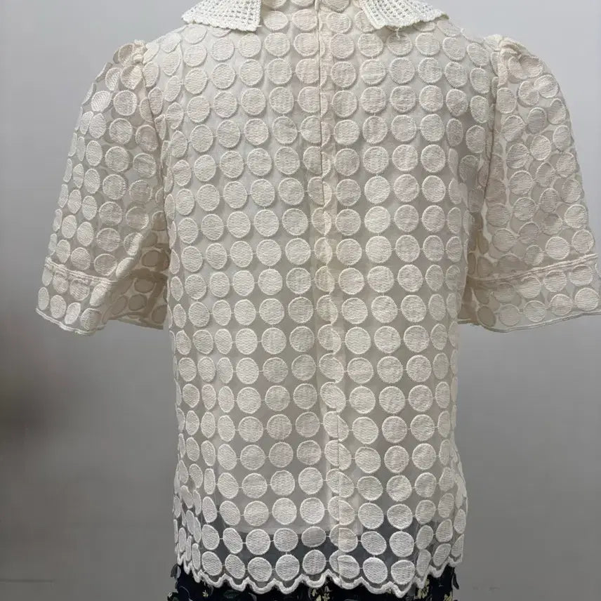 [BUNJANG] Punch Lace Blouse / 펀칭 레이스 블라우스