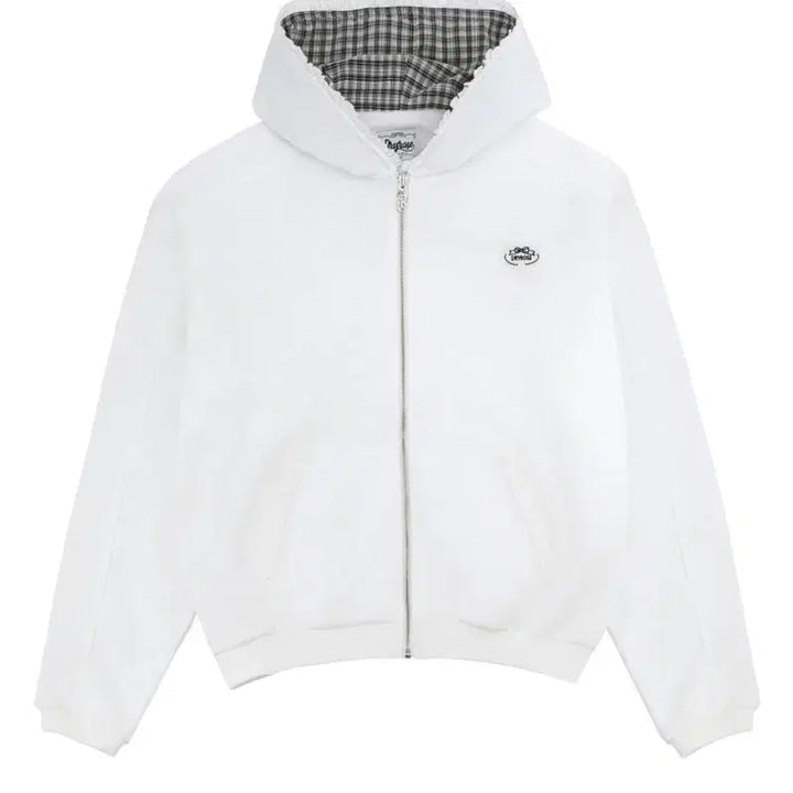 [BUNJANG] Dry Rose Big Ribbon Hoodie Zip-up (White) / [새상품] 드라이로즈 빅리본 후드집업 화이트