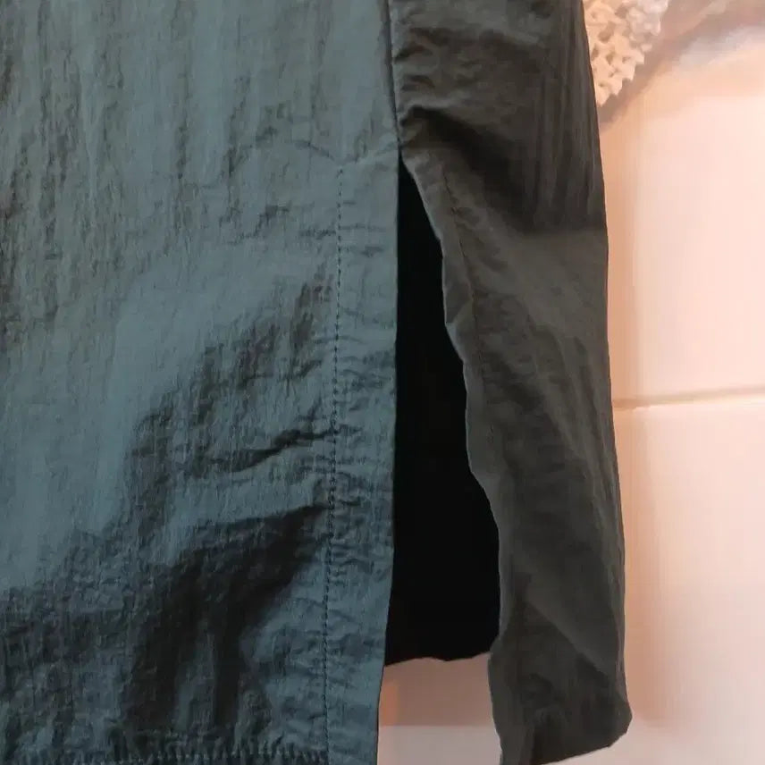 [BUNJANG] Unbranded V-Neck Short Sleeve Long Dress Green M / 카라넥 반팔 롱 원피스 그린 M (55.66)