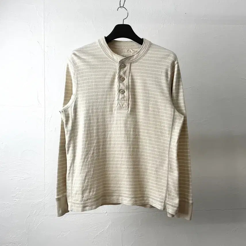 [BUNJANG] Eddie Bauer Henley Neck Long Sleeve T-Shirt (Size M) / Eddie Bauer 헨리넥 롱 슬리브