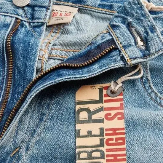 [BUNJANG] Double RL (RRL) High Slim Fit Rotten Selvedge Denim Jeans (Size 33) / (2달착용) 더블알엘 RRL 하이 슬림핏 로튼 셀비지 데님 진 33
