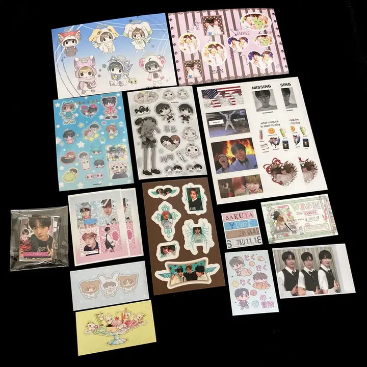 [BUNJANG] NCT WISH San-ku Riku Yushi Sakuya Cut Stickers Postcard Odd to Love / 엔시티 위시 치즈볼즈 삼쿠 리쿠유우시사쿠야 조각스티커 엽서 오드투러브
