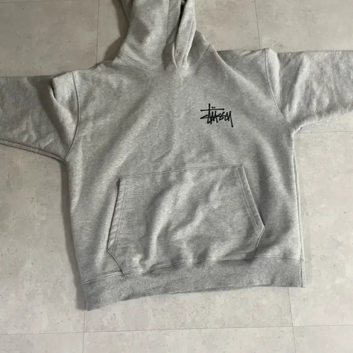 [BUNJANG] Stussy Gray Hoodie / 스투시 그래이 후드티