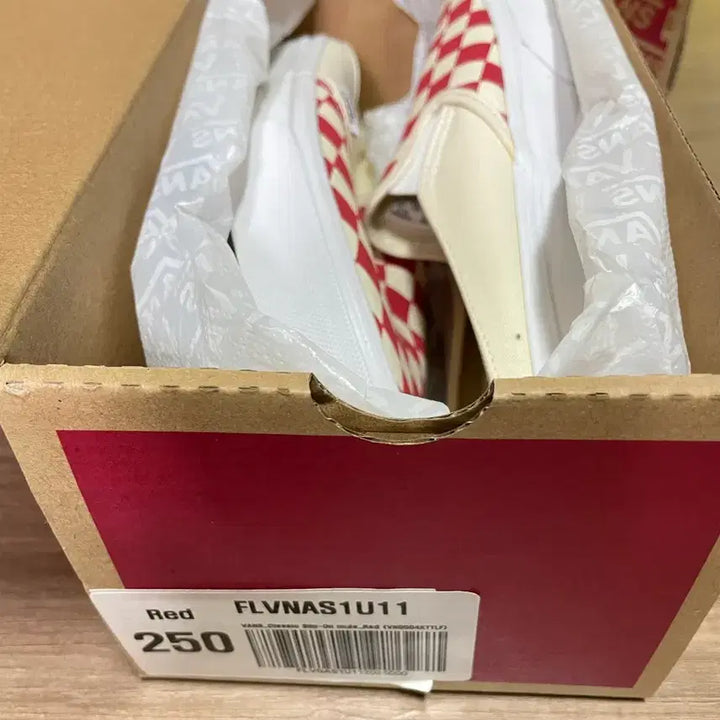 [BUNJANG] Vans Slip-On Mule Red Checkerboard (Size 250) / 반스 슬립온 뮬 레드 체커보드(250)