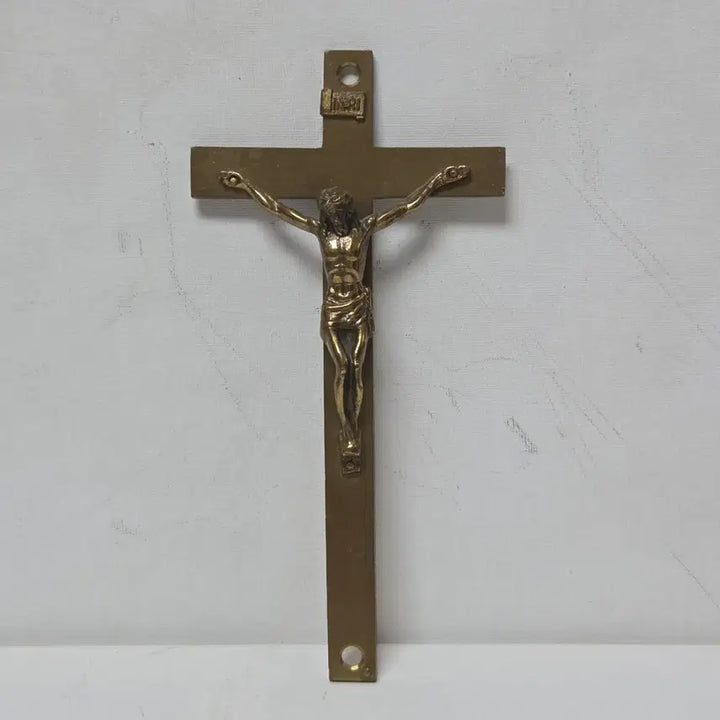 [BUNJANG] Antique Italian Brass Crucifix / 앤틱 이탈리아 황동 십자가 묵직 십자가 가톨릭