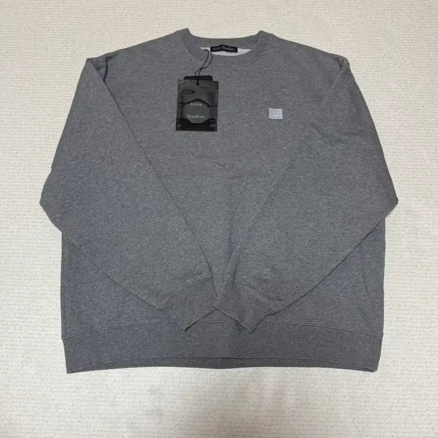 [BUNJANG] Acne Studios Fleece Sweatshirt Grey / 아크네 포바 맨투맨 그레이