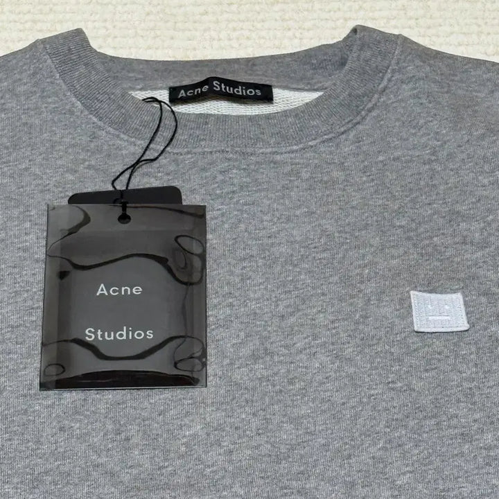 [BUNJANG] Acne Studios Fleece Sweatshirt Grey / 아크네 포바 맨투맨 그레이