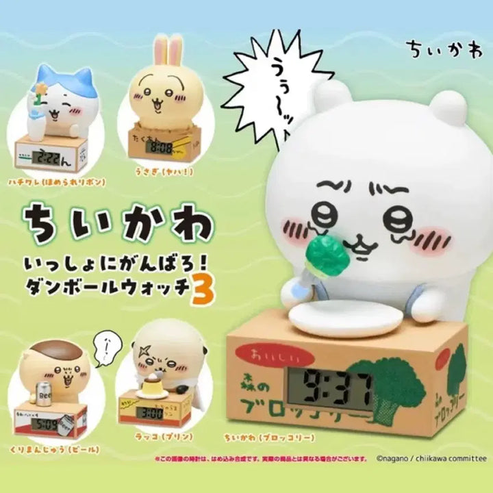 [BUNJANG] Chikawa "Monjakui" Clock Gacha Figure (Sealed) / (미개봉) 치이카와 먼작귀 시계 가챠 피규어 치이카와