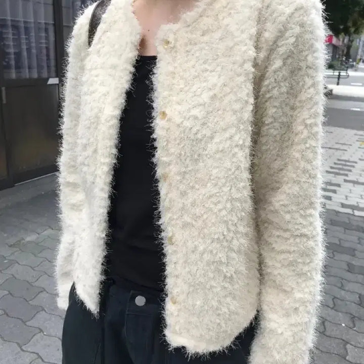 [BUNJANG] Winter Boucle Cardigan / 윈터 부클 가디건
