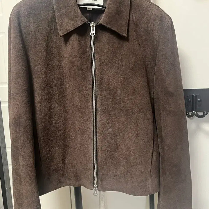 [BUNJANG] Tonywack Suede Zipper Blouson Jacket - Dark Brown / 토니웩 스웨이드 블루종 자켓 50(L) 다크브라운