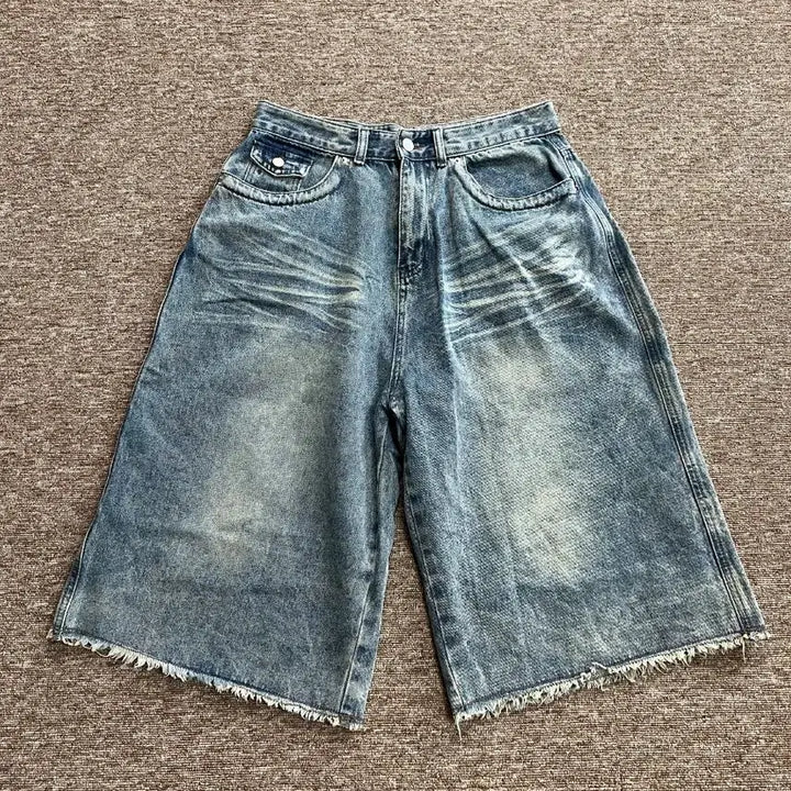 [BUNJANG] Trillion Denim Bermuda Shorts XL / 트릴리온 데님 버뮤다 팬츠 XL