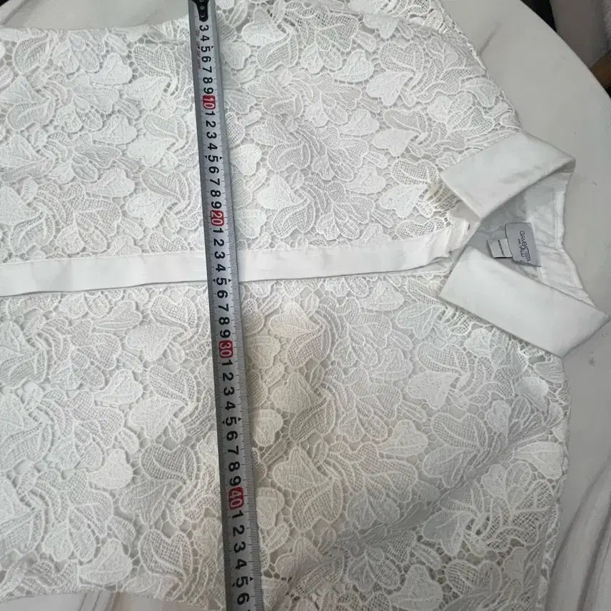 [BUNJANG] Giambattista Valli White Flower Lace Blouse / 24션지암바티스타 발리 화이트 플라워 레이스 블라우스 42 새옷급