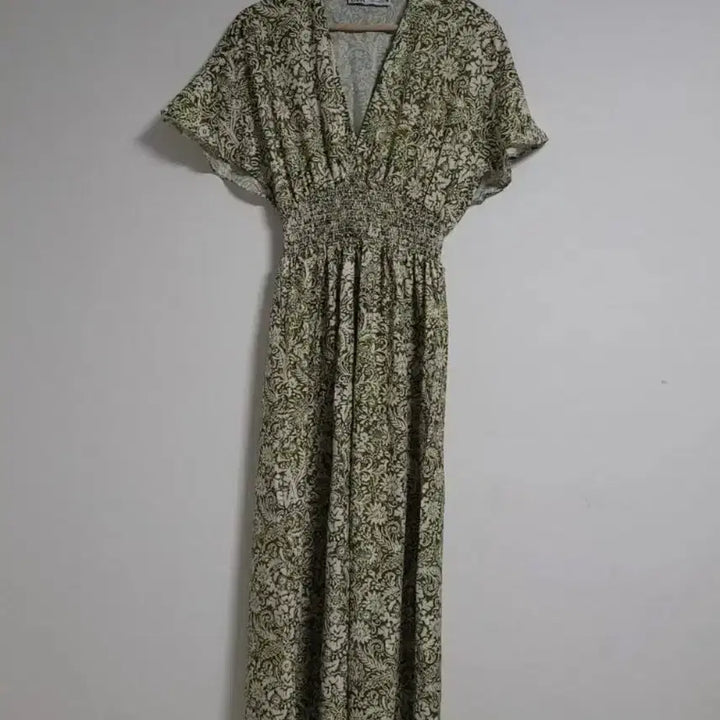 [BUNJANG] Zara Floral Short-Sleeve Long Dress (Size L) / 새상품. (L) ZARA 자라 플로럴 롱 반팔원피스