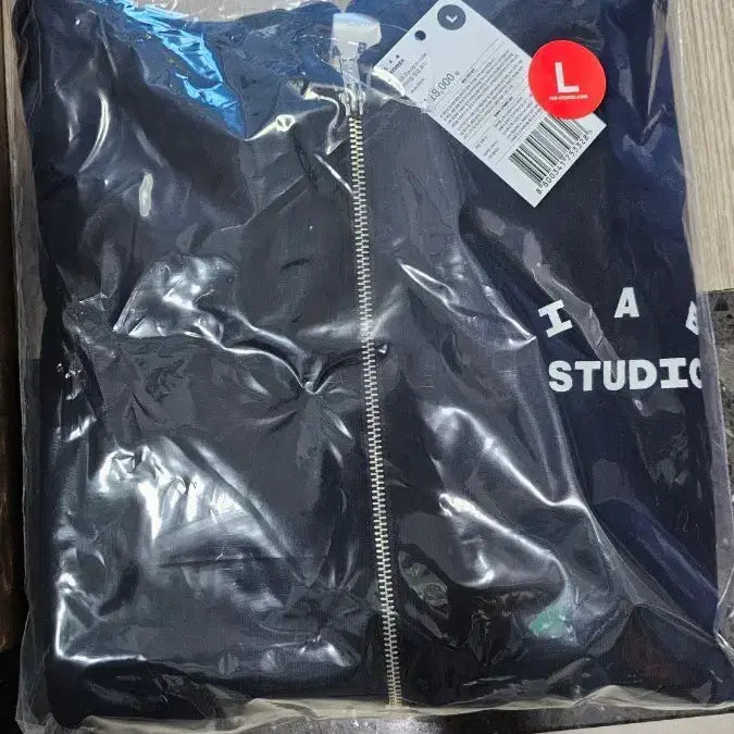 [BUNJANG] ieab Studio Hoodie Zip-up Black L / (새상품)아이앱 스튜디오 후드 집업 블랙 L- 26SS (미시착)