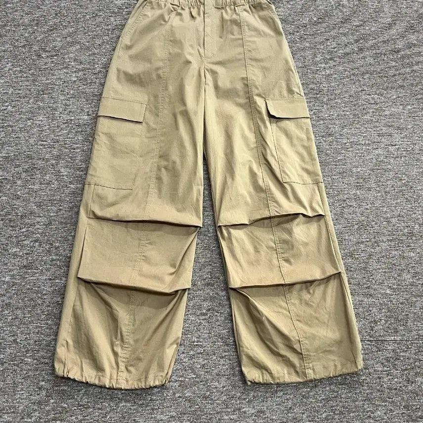 [BUNJANG] ZARA Nylon Cargo Pants XS Beige / 자라 나일론 카고 팬츠 XS 베이지