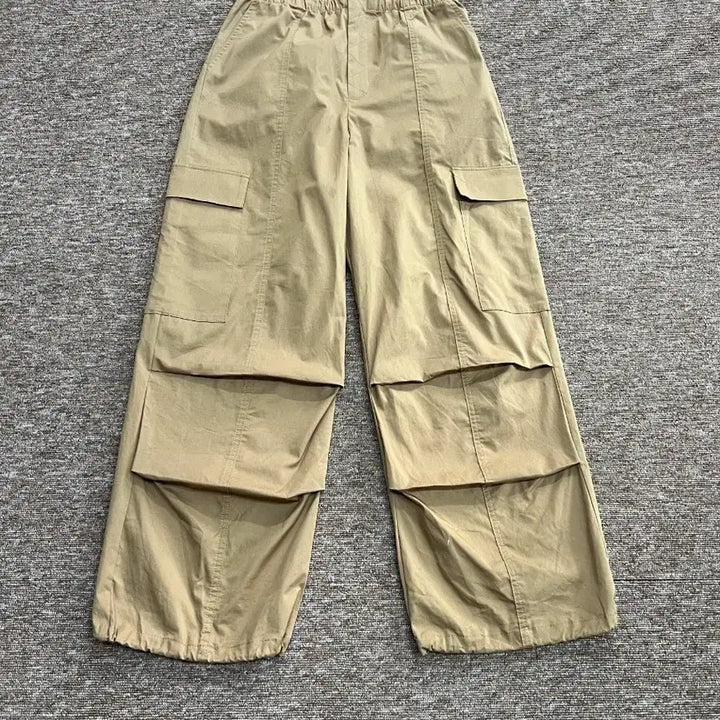 [BUNJANG] ZARA Nylon Cargo Pants XS Beige / 자라 나일론 카고 팬츠 XS 베이지
