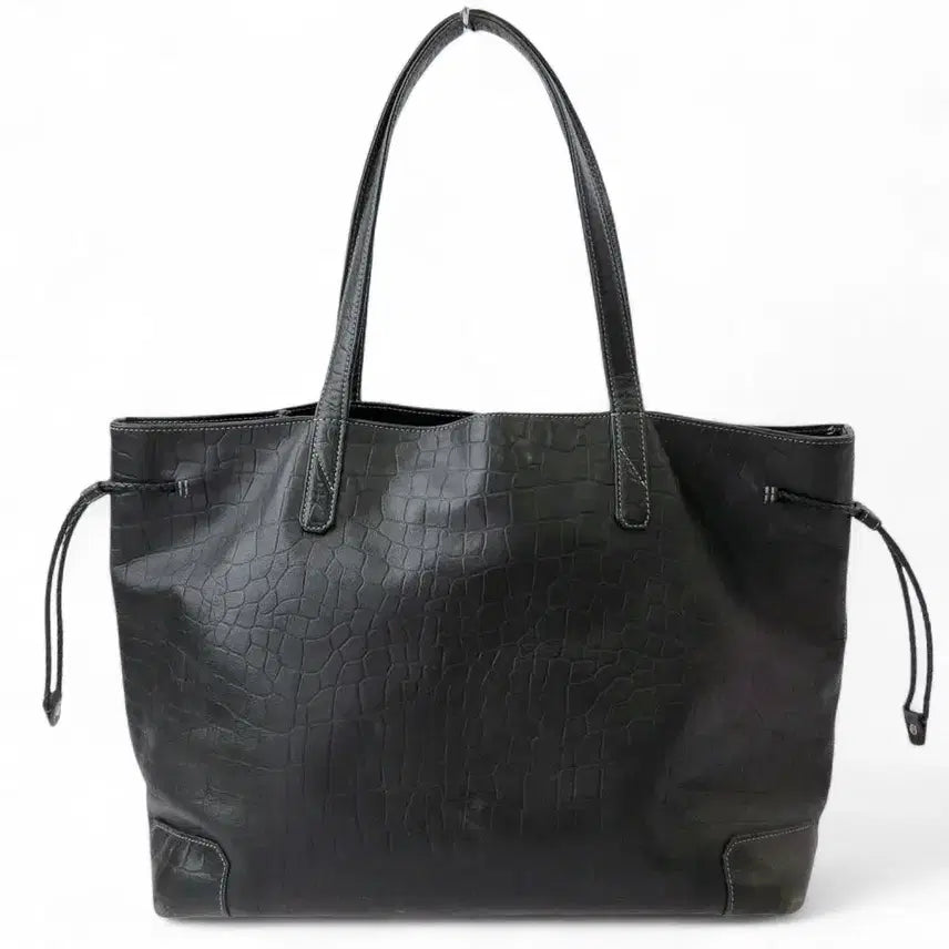 [BUNJANG] Aniary Croc Embossed Horsehide Tote Bag - Brown / 아니아리 aniary 말가죽 크로크 형압 토트백 포터 스타일
