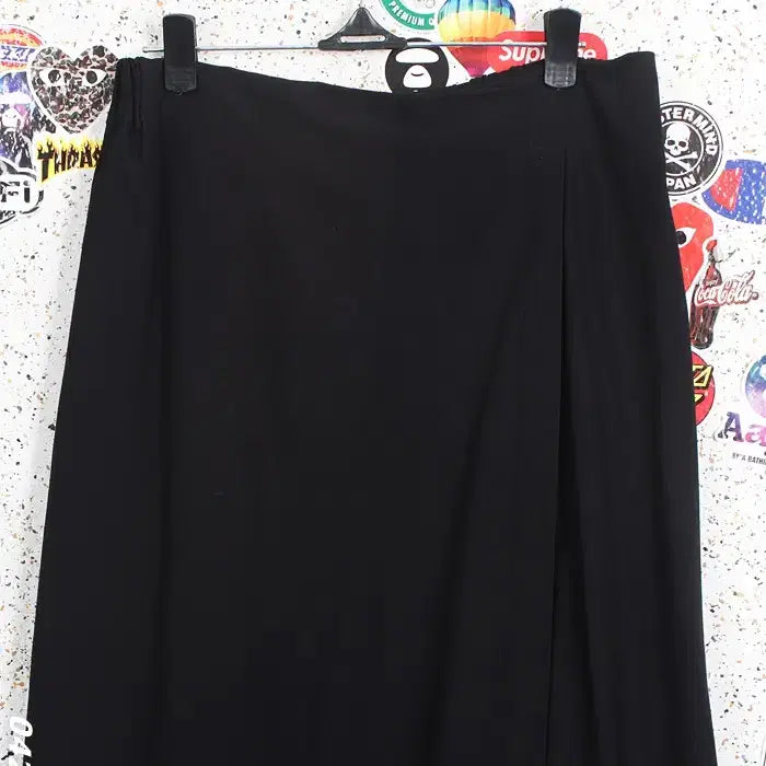 [BUNJANG] BK Wide Skirt Pants / 여성F/ 뒷밴딩 와이드 치마 바지 BK 0-38