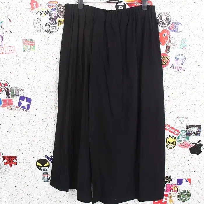 [BUNJANG] BK Wide Skirt Pants / 여성F/ 뒷밴딩 와이드 치마 바지 BK 0-38