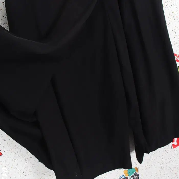 [BUNJANG] BK Wide Skirt Pants / 여성F/ 뒷밴딩 와이드 치마 바지 BK 0-38