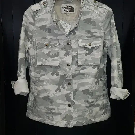 [BUNJANG] The North Face Camo Military Shirt / 노스페이스 카모 밀리터리 셔츠