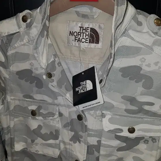 [BUNJANG] The North Face Camo Military Shirt / 노스페이스 카모 밀리터리 셔츠