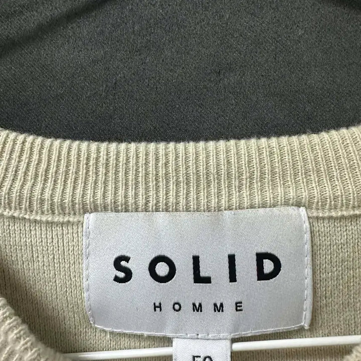 [BUNJANG] Solid Homme Ivory Oversized Knit Sweater / 솔리드옴므 아이보리 오버 니트