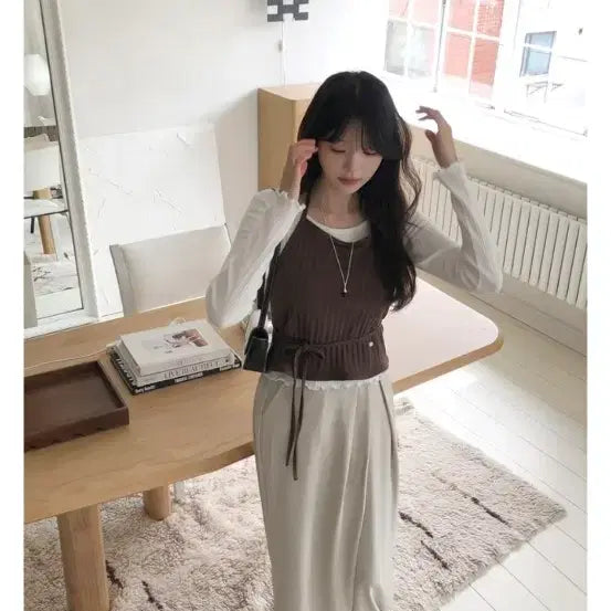 [BUNJANG] Mood in Slow Hazel Halterneck Bustier / 무드인슬로우 헤이즐 홀터넥 뷔스티에