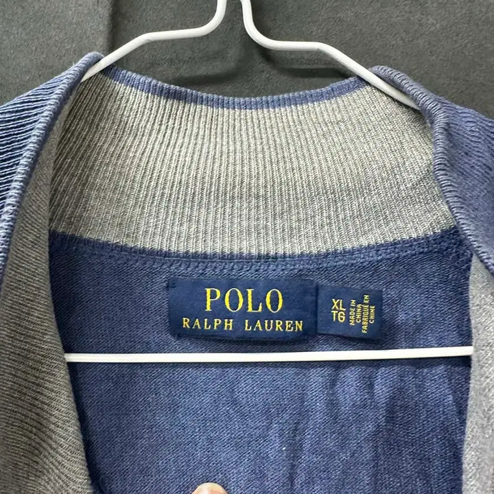 [BUNJANG] Polo Ralph Lauren Blue Knit Zip-Up / 폴로 랄프로렌 블루 니트 집업