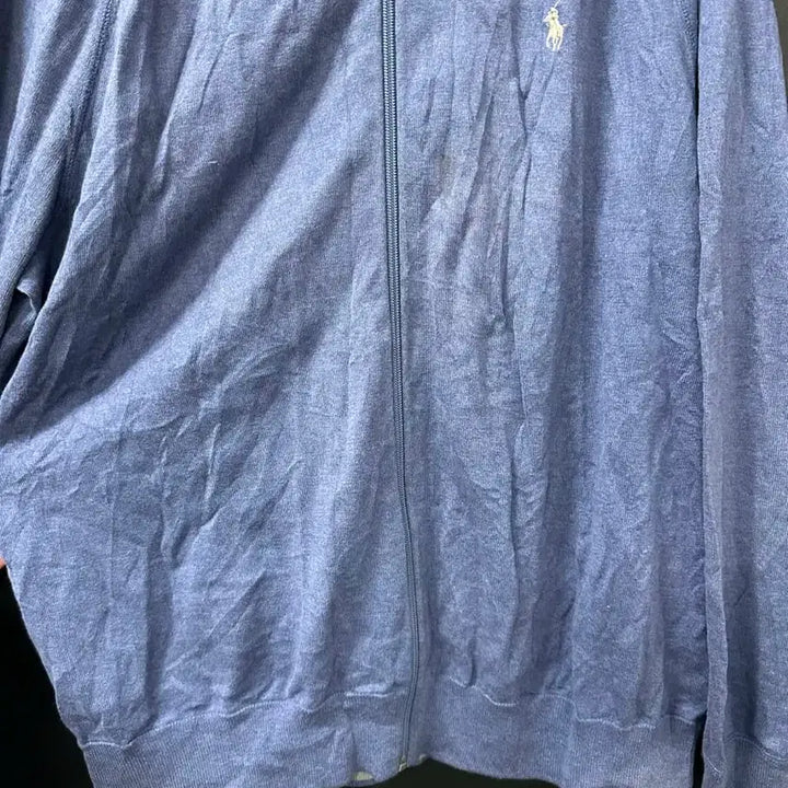 [BUNJANG] Polo Ralph Lauren Blue Knit Zip-Up / 폴로 랄프로렌 블루 니트 집업