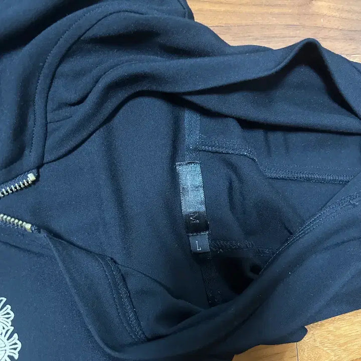 [BUNJANG] Chrome Hearts Style Black Half Sleeve Hoodie Zip-up / 크롬하츠 스타일 블랙 반팔 후드집업