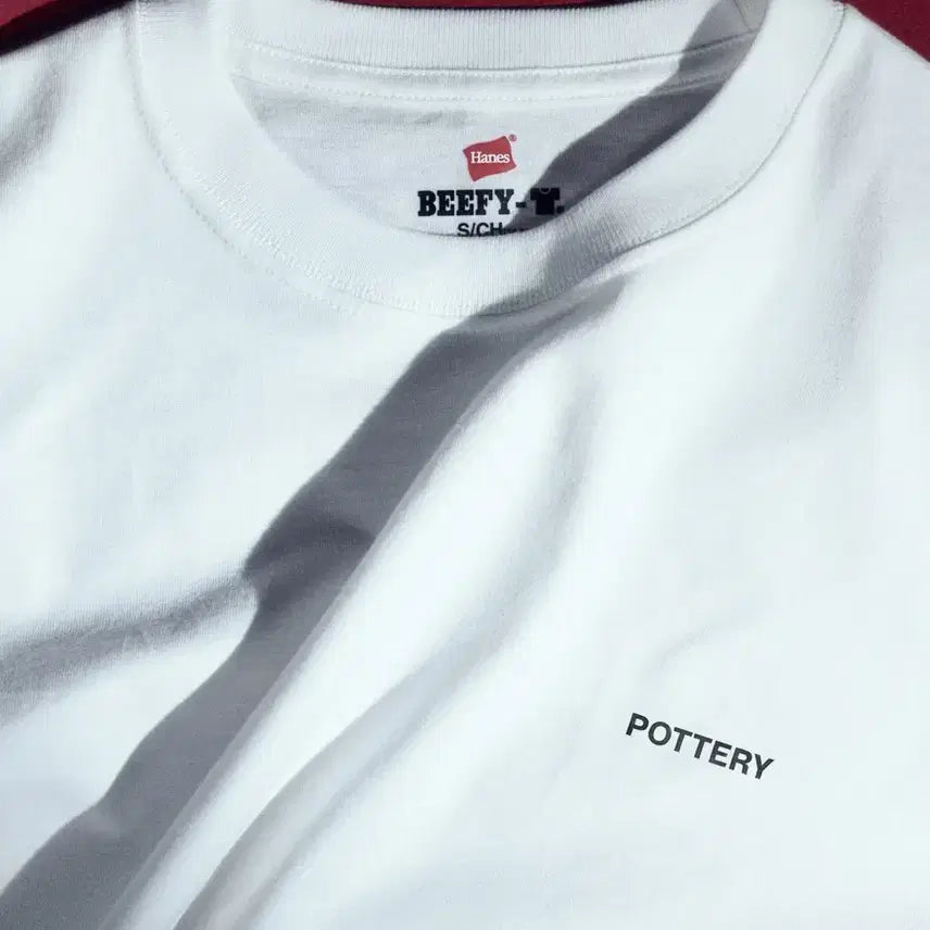 [BUNJANG] POTTERY x Hanes Beefy T-Shirt XL / [02 (XL)] 포터리 (POTTERY) x 헤인즈 비피 티셔츠