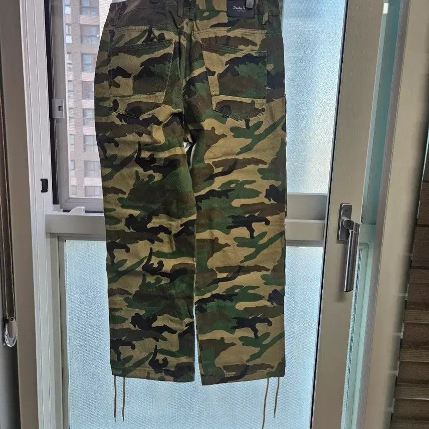 [BUNJANG] Smoke Rize Military Cargo Denim Pants / 스모크 라이즈 밀리터리 카고 데님 팬츠 (34)