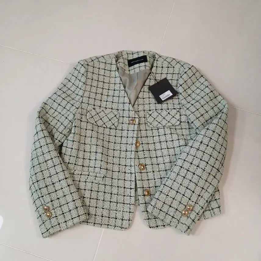 [BUNJANG] NINE6NEWYORK Tweed Jacket Mint Women&