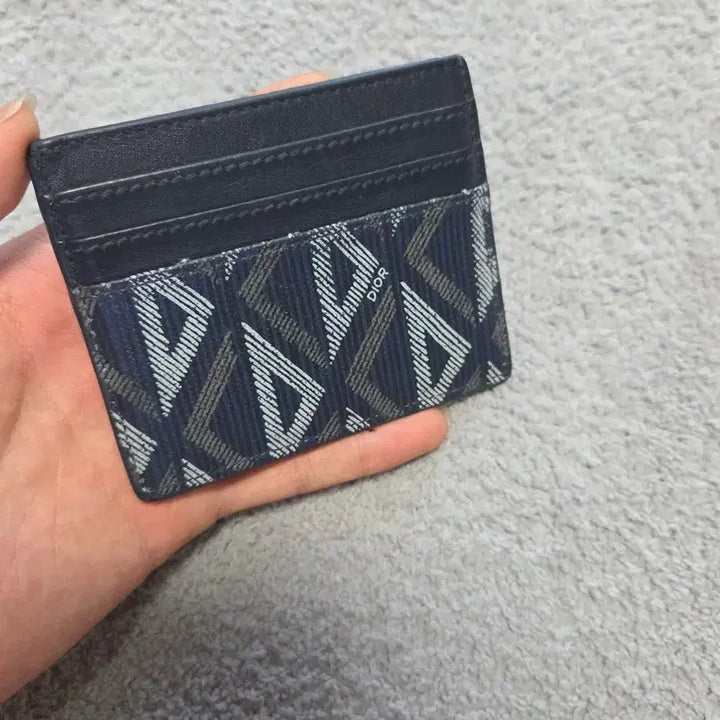 [BUNJANG] Dior Diamond Card Holder Navy / [정품] 디올 다이아몬드 카드지갑 네이비