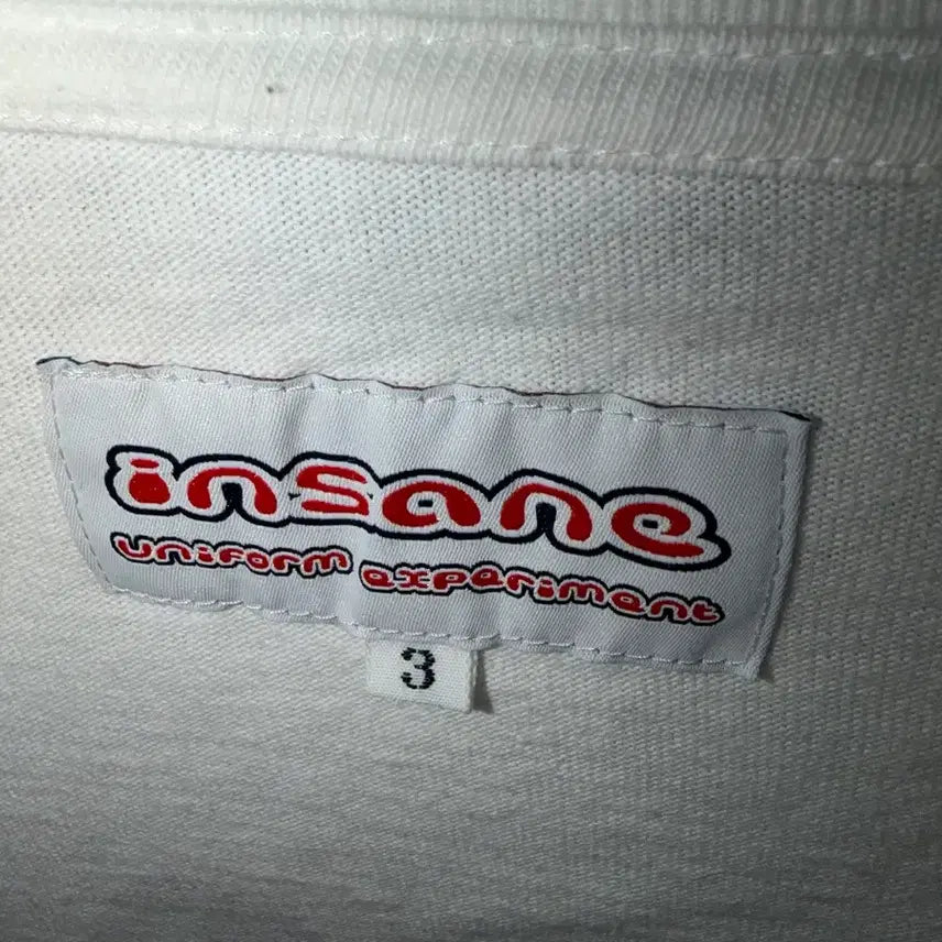[BUNJANG] Uniform Experiment x insane Long Sleeve Shirt / 유니폼 익스페리먼트 x insane 롱슬리브 3사이즈