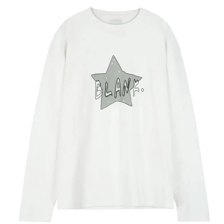 [BUNJANG] PRT Blank Star Long Sleeve (White) / [새제품] PRT BLANK STAR LONG SLEEVE (WHITE)
