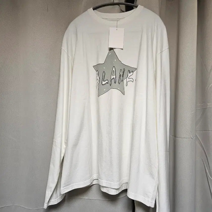 [BUNJANG] PRT Blank Star Long Sleeve (White) / [새제품] PRT BLANK STAR LONG SLEEVE (WHITE)
