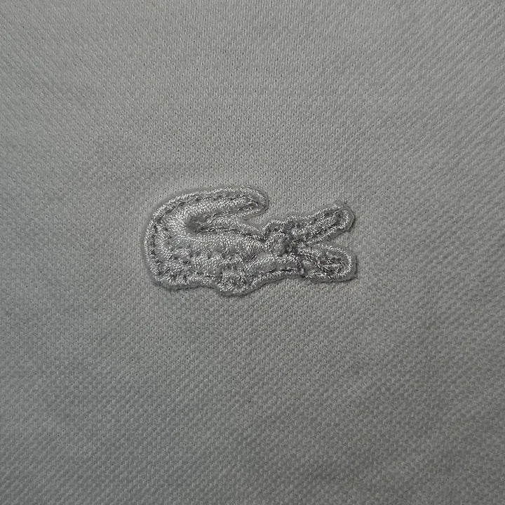 [BUNJANG] Lacoste White Collar T-shirt Short Sleeve Polo Cotton Size M / 라코스테 화이트 카라티 반팔 폴로 코튼 M