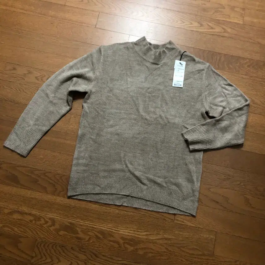 [BUNJANG] New Half-Neck Knit Long-Sleeve T-Shirt / 새상품 하프넥 니트 긴팔티