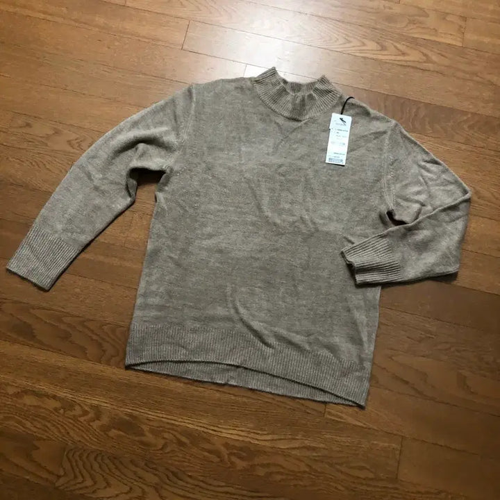 [BUNJANG] New Half-Neck Knit Long-Sleeve T-Shirt / 새상품 하프넥 니트 긴팔티