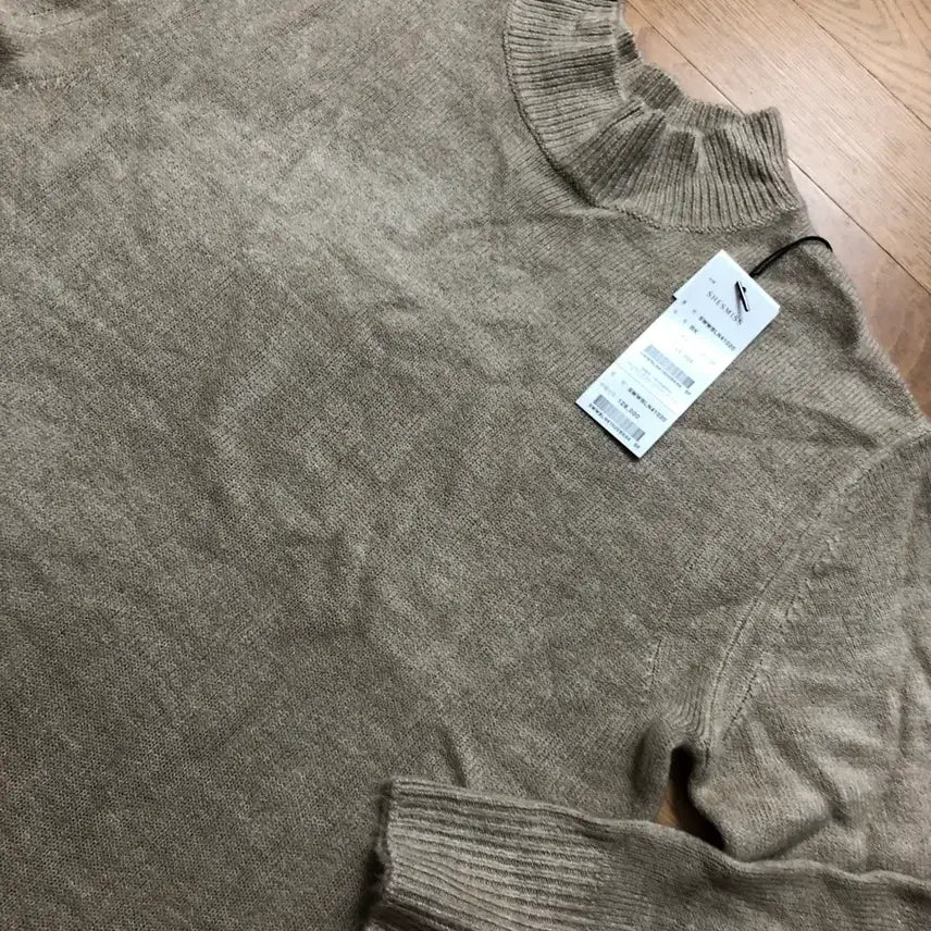 [BUNJANG] New Half-Neck Knit Long-Sleeve T-Shirt / 새상품 하프넥 니트 긴팔티